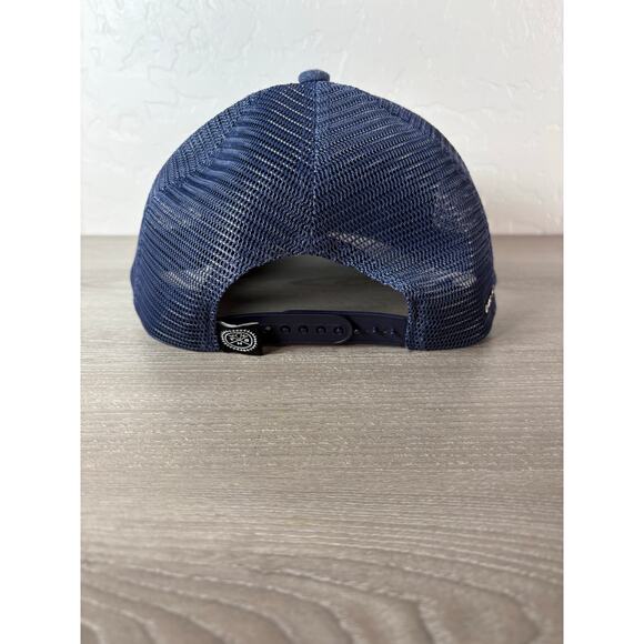 The Heartbeat Brand/ Merrell Cabo Blue Brown Cork Men's Trucker Hat- EUC - Picture 4 of 8